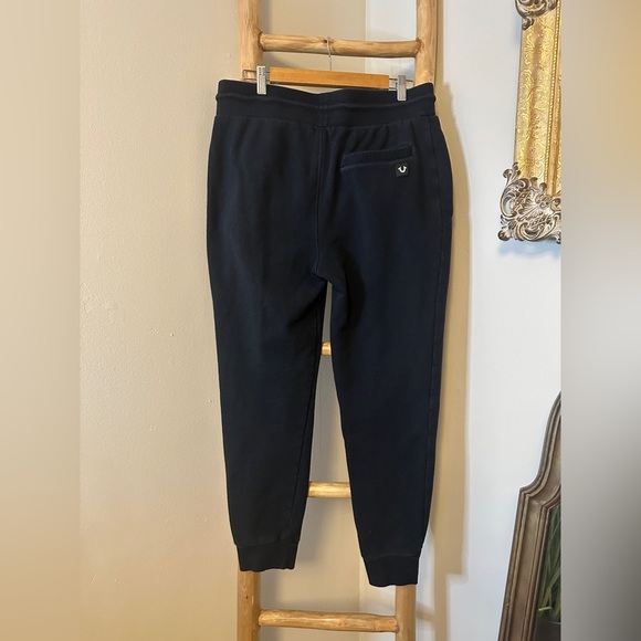 TRUE RELIGION Vintage RARE Men’s Black Jogger Lounge Pants Medium - Picture 6 of 11